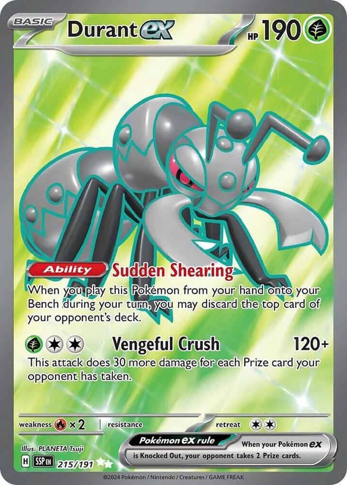 Durant ex 215/191 (SV08: Surging Sparks)  - Holofoil | Good Games Cannington