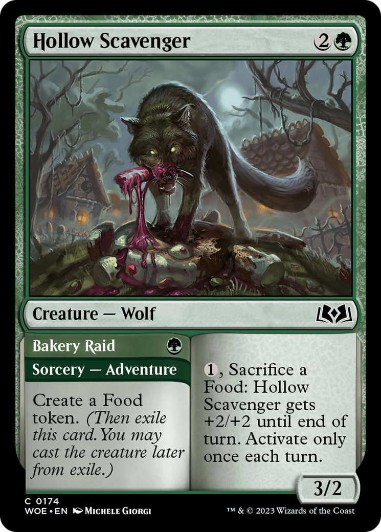 Hollow Scavenger // Bakery Raid [Wilds of Eldraine] | Good Games Cannington