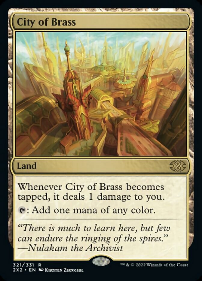 City of Brass [Double Masters 2022] | Good Games Cannington