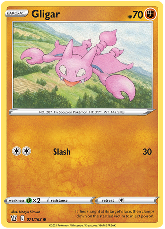 Gligar (071/163) [Sword & Shield: Battle Styles] | Good Games Cannington