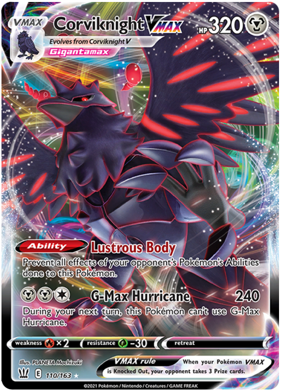 Corviknight VMAX (110/163) [Sword & Shield: Battle Styles] | Good Games Cannington