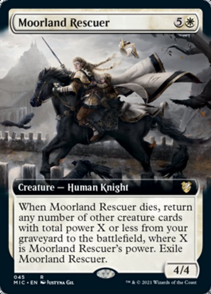 Moorland Rescuer (Extended Art) [Innistrad: Midnight Hunt Commander] | Good Games Cannington