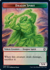 Dragon // Dragon Spirit Double-Sided Token [Dungeons & Dragons: Adventures in the Forgotten Realms Commander Tokens] | Good Games Cannington