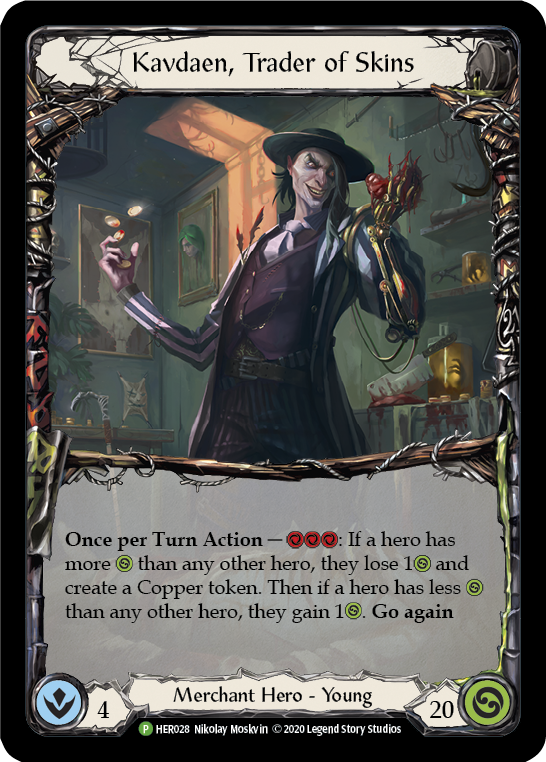 Kavdaen, Trader of Skins [HER028] (Promo)  Cold Foil | Good Games Cannington