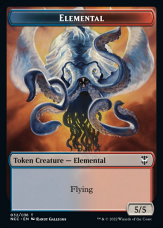 Elemental (032) // Rogue Double-Sided Token [Streets of New Capenna Commander Tokens] | Good Games Cannington