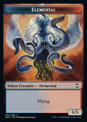 Elemental (032) // Rogue Double-Sided Token [Streets of New Capenna Commander Tokens] | Good Games Cannington