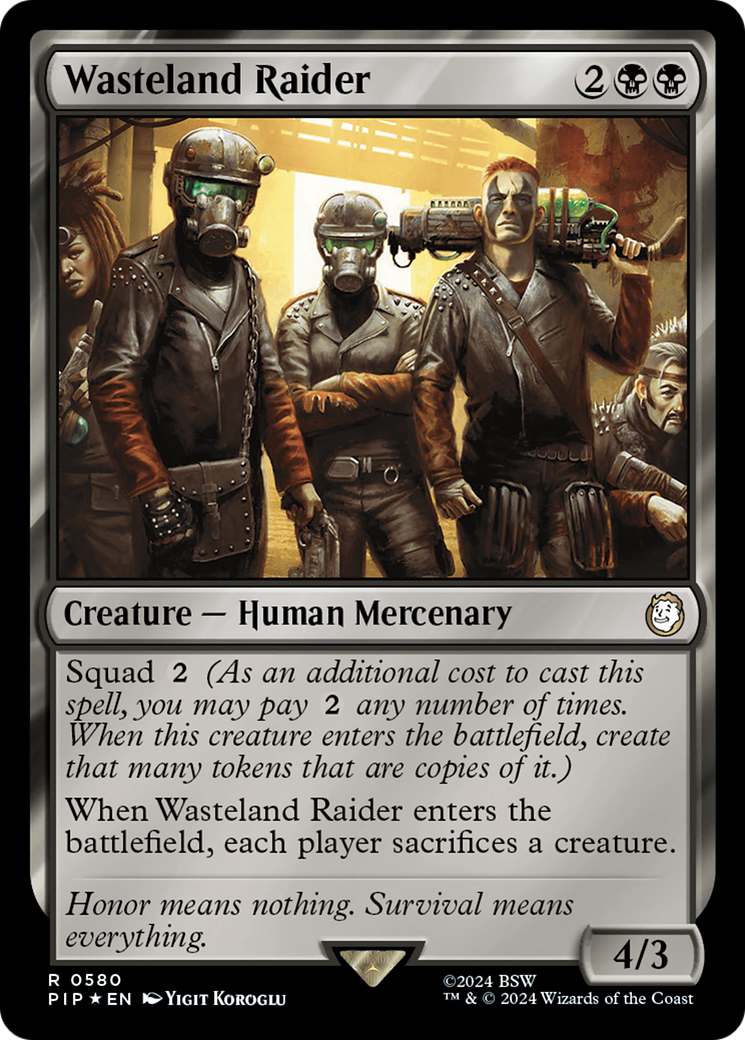 Wasteland Raider (Surge Foil) [Fallout] | Good Games Cannington