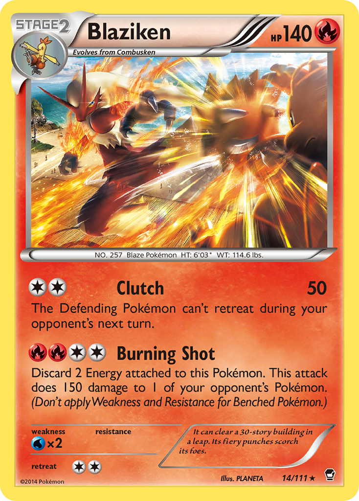 Blaziken (14/111) [XY: Furious Fists] | Good Games Cannington