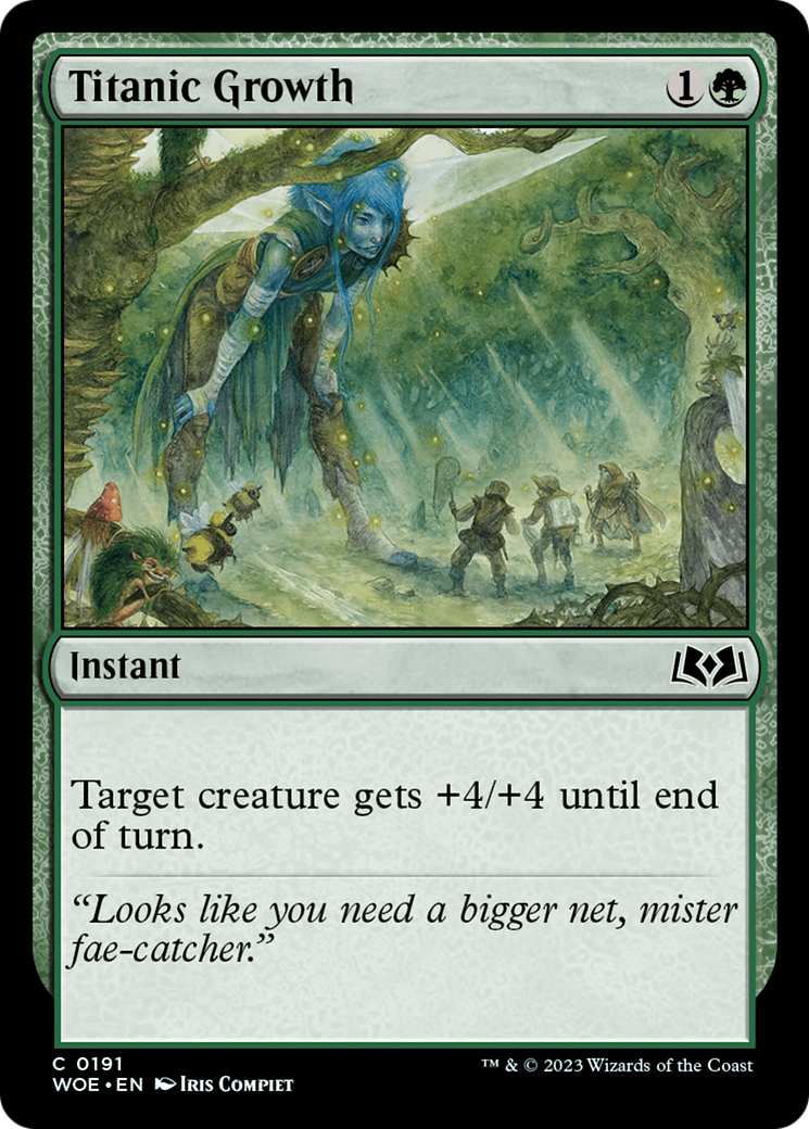Titanic Growth [Wilds of Eldraine] | Good Games Cannington