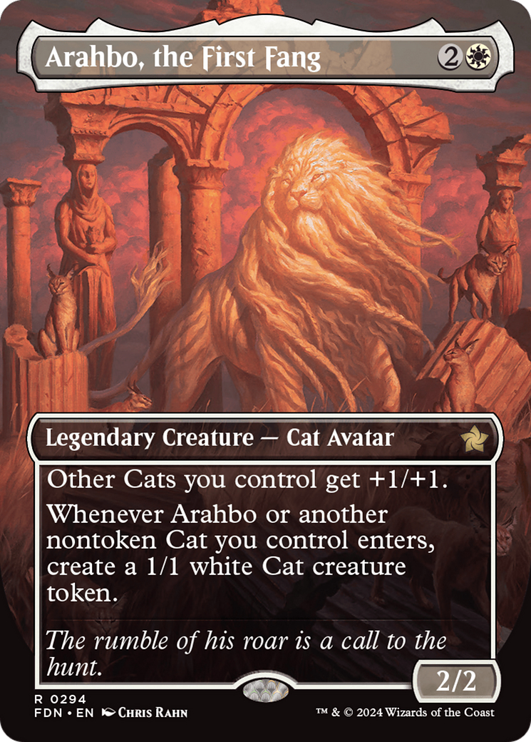 Arahbo, the First Fang (Borderless) [Foundations] | Good Games Cannington