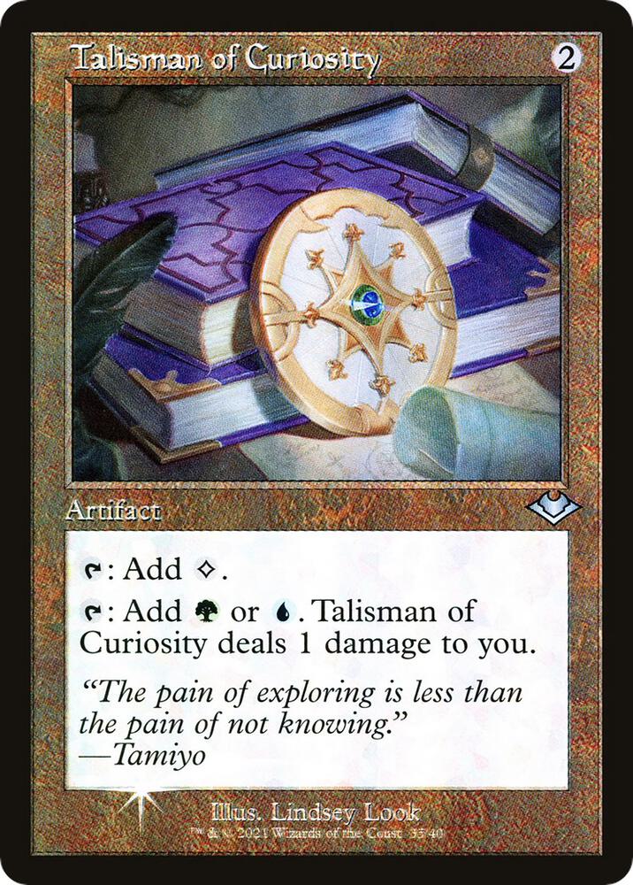 Talisman of Curiosity 35/40 (Modern Horizons)  - Retro Foil | Good Games Cannington