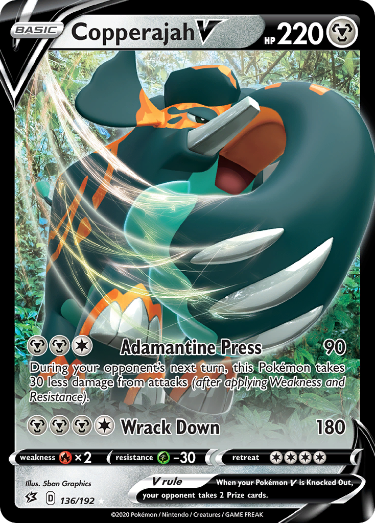 Copperajah V (136/192) [Sword & Shield: Rebel Clash] | Good Games Cannington