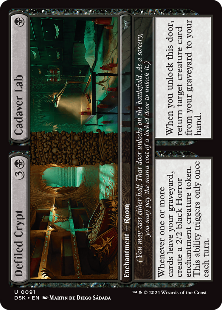 Defiled Crypt // Cadaver Lab [Duskmourn: House of Horror] | Good Games Cannington