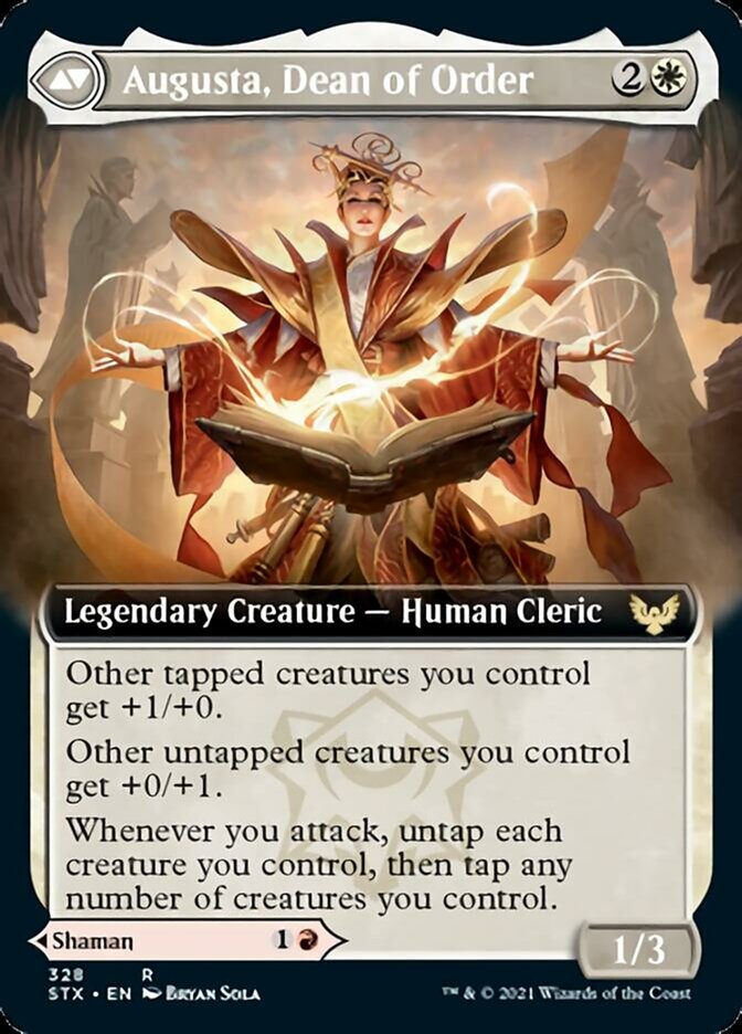 Plargg, Dean of Chaos // Augusta, Dean of Order (Extended Art) [Strixhaven: School of Mages] | Good Games Cannington