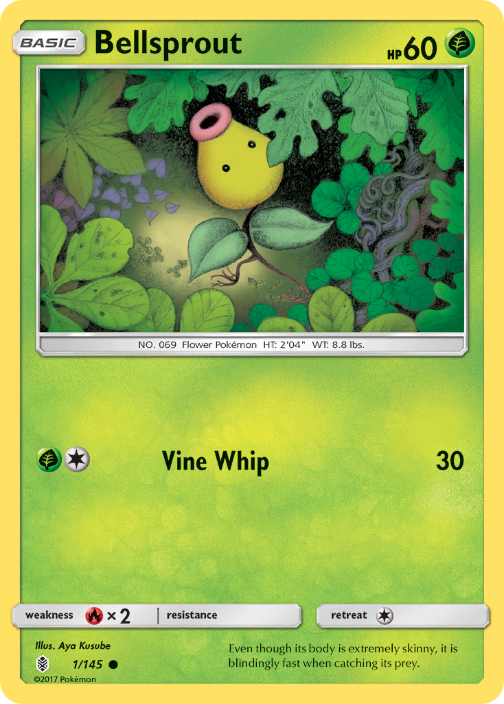 Bellsprout (1/145) [Sun & Moon: Guardians Rising] | Good Games Cannington