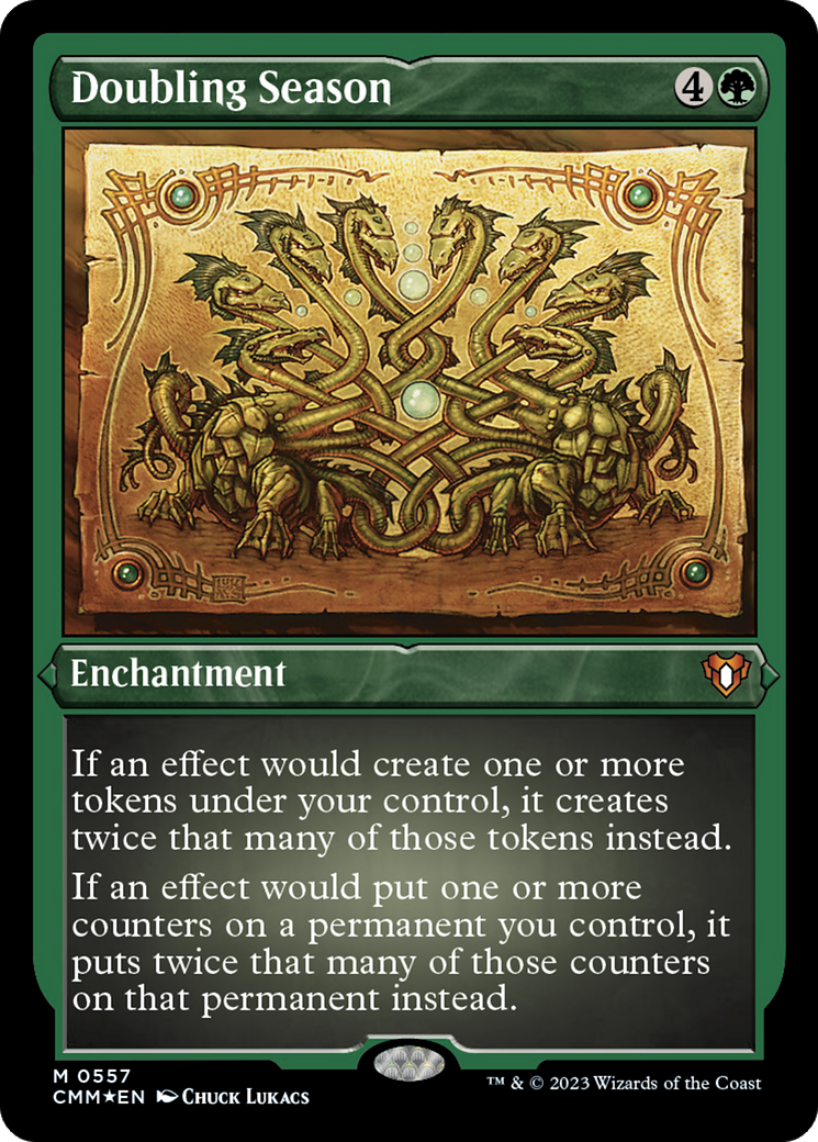 Doubling Season (Foil Etched) [Commander Masters] | Good Games Cannington