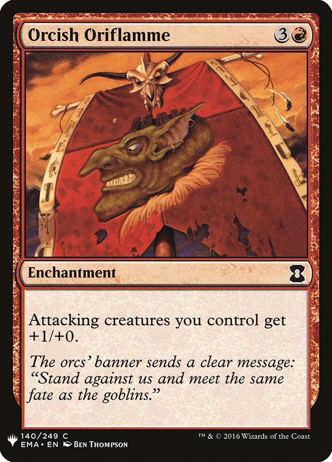 Orcish Oriflamme [Mystery Booster] | Good Games Cannington