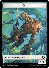 Treasure // Cat (0005) Double-Sided Token [Commander Masters Tokens] | Good Games Cannington