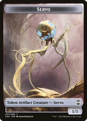 Elf Warrior // Servo Double-Sided Token [Kaldheim Commander Tokens] | Good Games Cannington