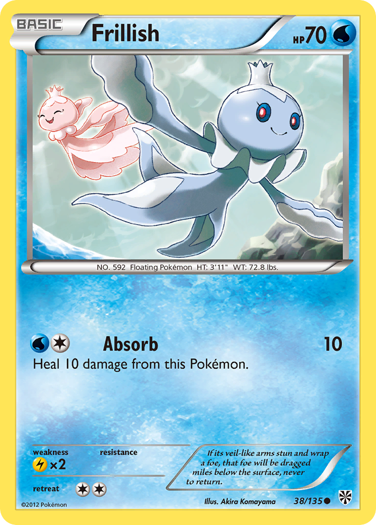 Frillish (38/135) [Black & White: Plasma Storm] | Good Games Cannington