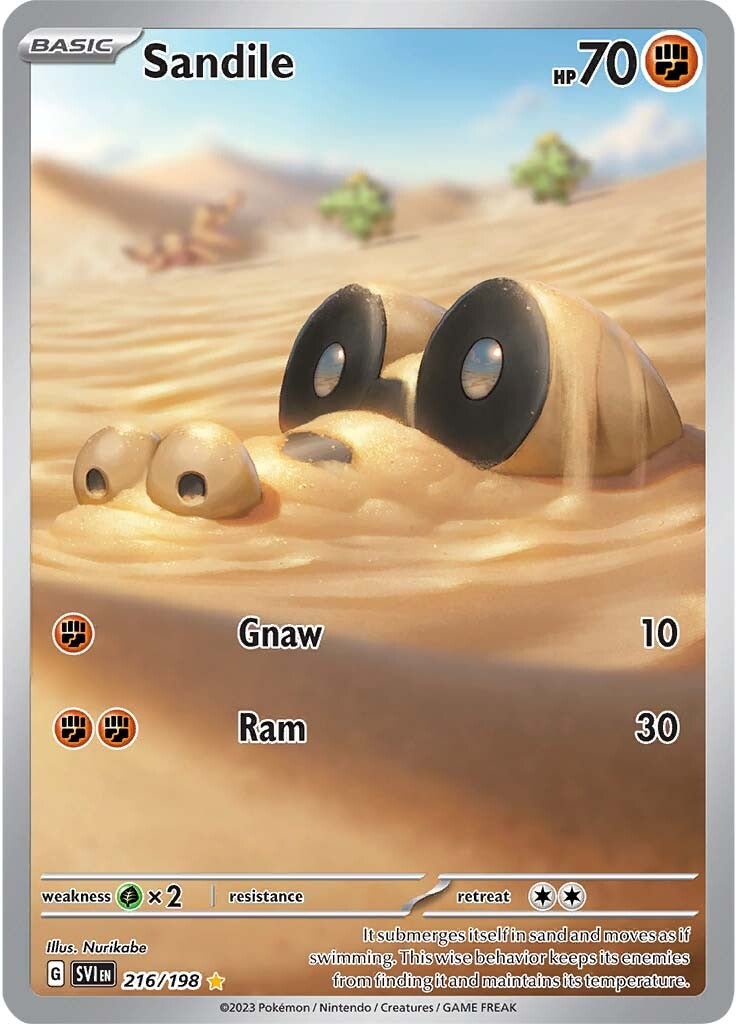 Sandile (216/198) [Scarlet & Violet: Base Set] | Good Games Cannington