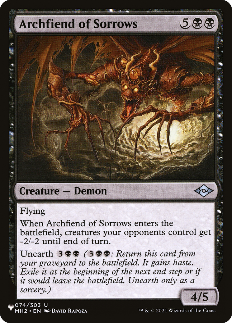 Archfiend of Sorrows [The List] | Good Games Cannington