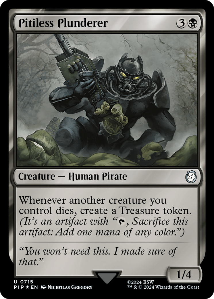 Pitiless Plunderer (Surge Foil) [Fallout] | Good Games Cannington