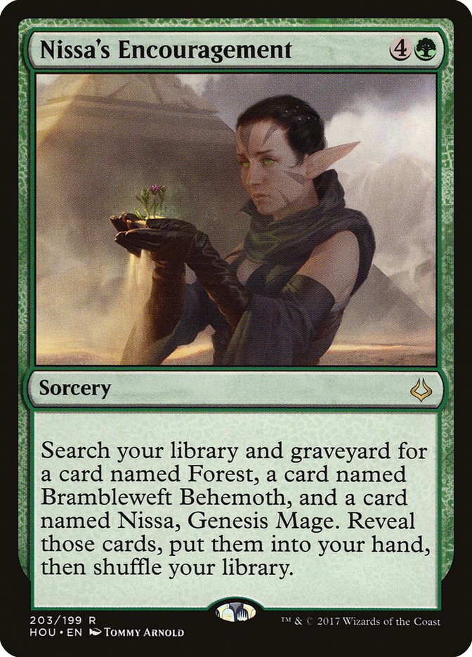 Nissa's Encouragement 203 (Hour of Devastation)  | Good Games Cannington