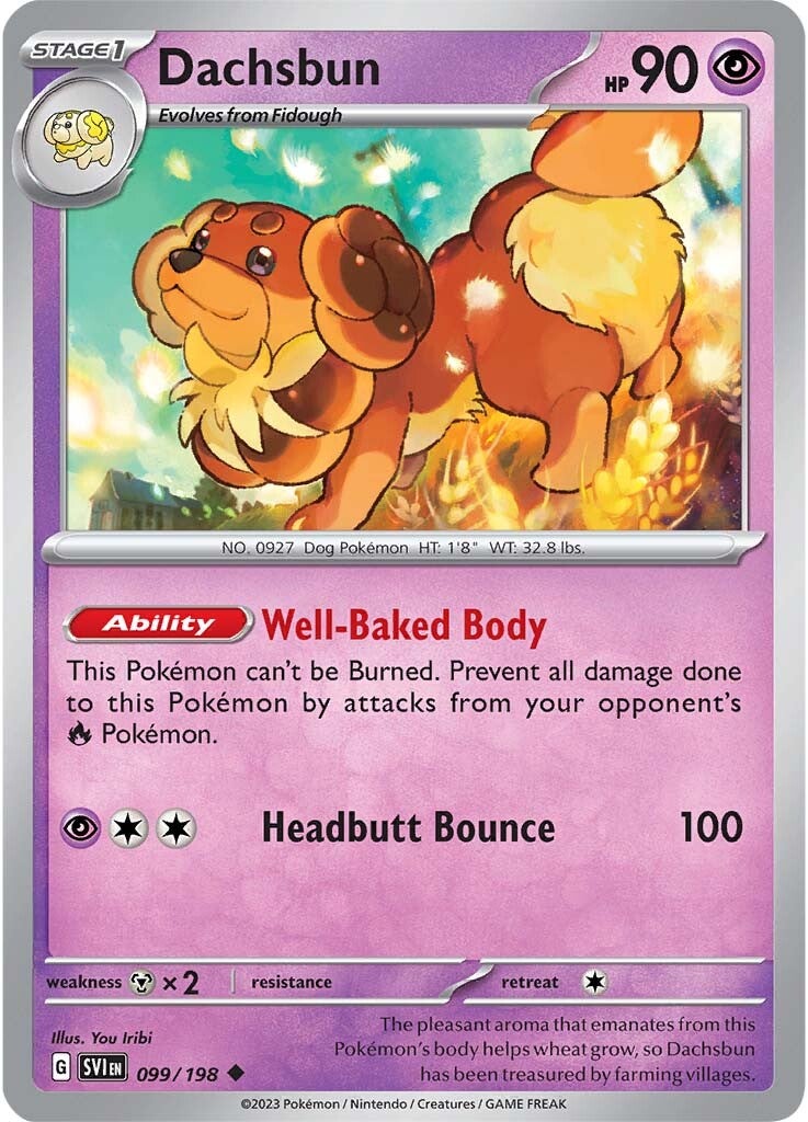 Dachsbun (099/198) [Scarlet & Violet: Base Set] | Good Games Cannington