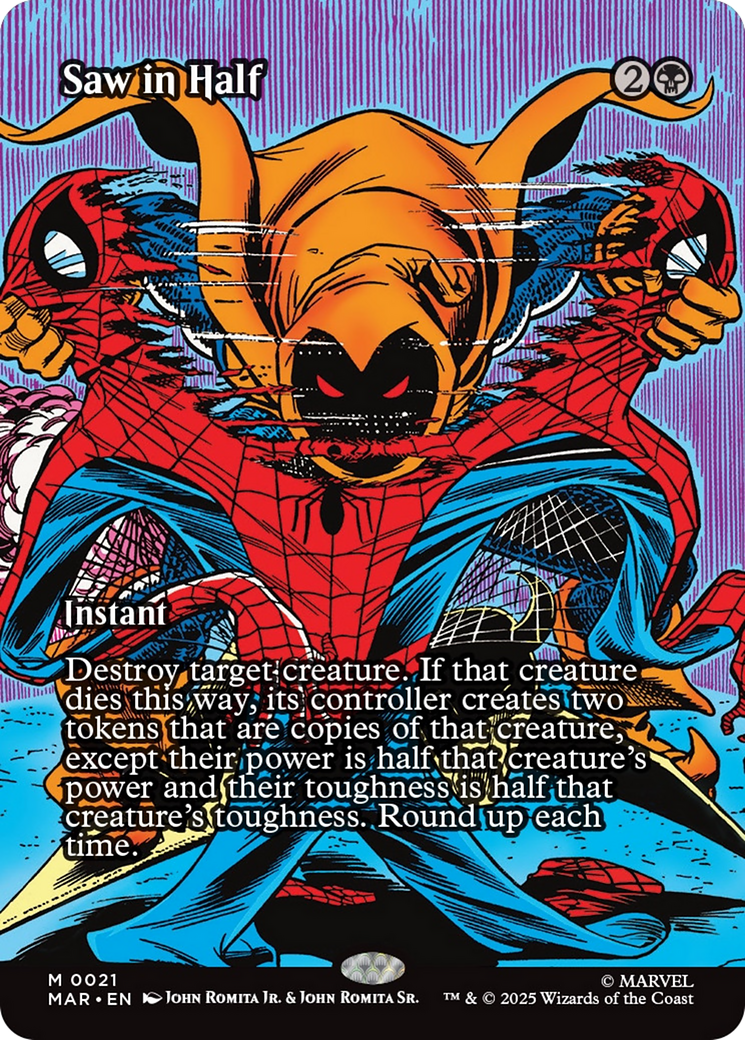 Saw in Half (Borderless) [Marvel's Spider-Man: Eternal-Legal] | Good Games Cannington
