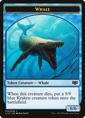 Whale // Zombie (011/036) Double-Sided Token [Commander 2014 Tokens] | Good Games Cannington