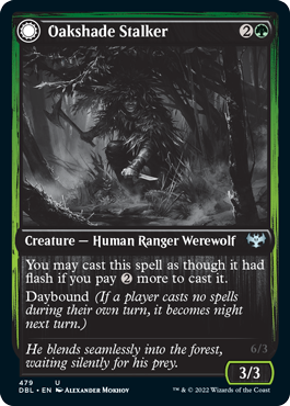 Oakshade Stalker // Moonlit Ambusher [Innistrad: Double Feature] | Good Games Cannington