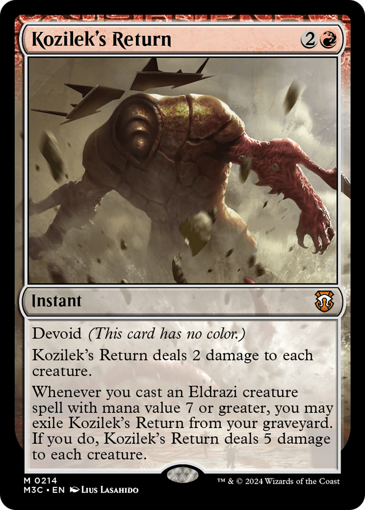 Kozilek's Return (Ripple Foil) [Modern Horizons 3 Commander] | Good Games Cannington