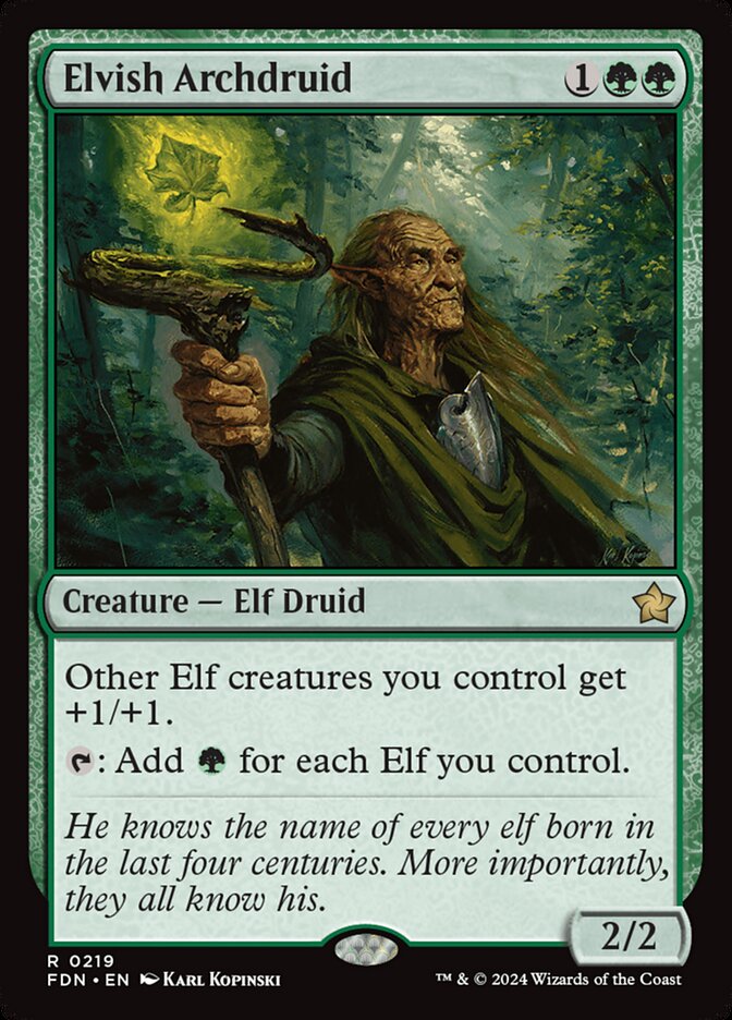 Elvish Archdruid 219 (Foundations)  | Good Games Cannington