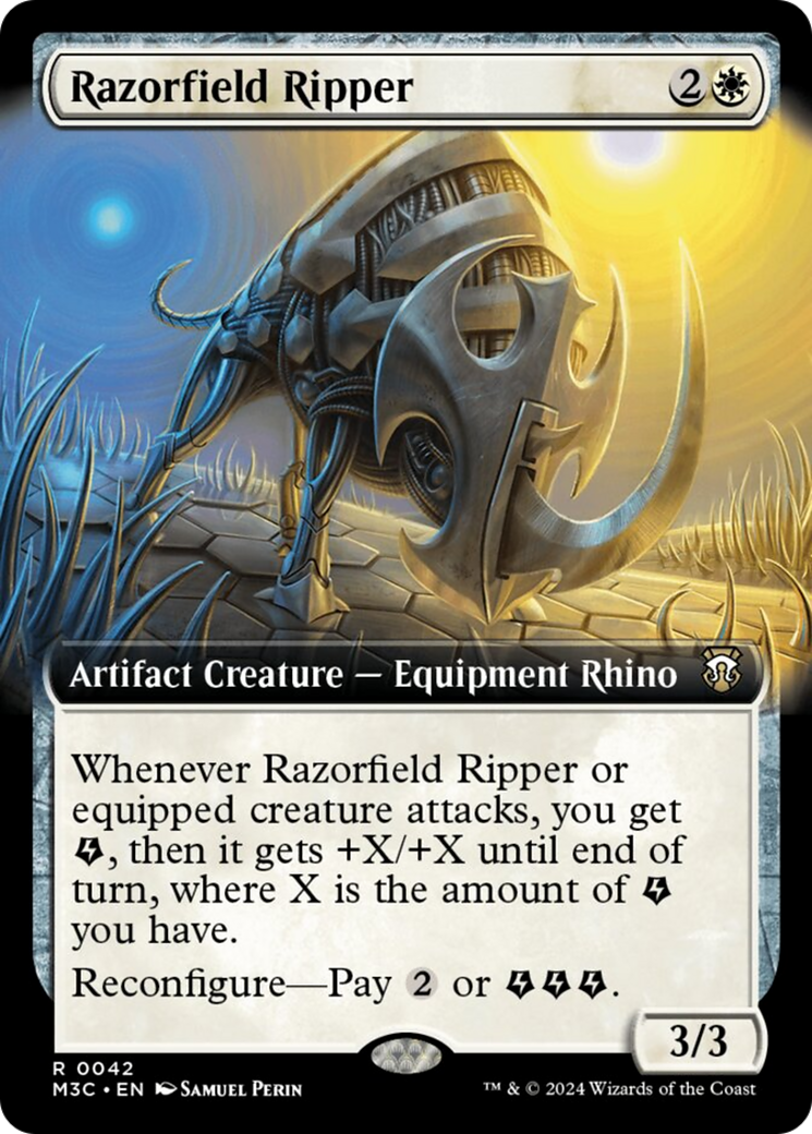 Razorfield Ripper (Extended Art) [Modern Horizons 3 Commander] | Good Games Cannington