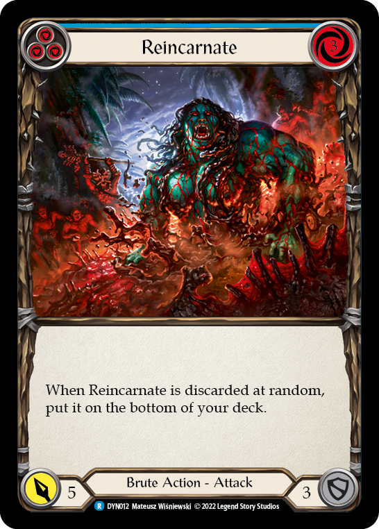 Reincarnate (Blue) [DYN012] (Dynasty)  Rainbow Foil | Good Games Cannington