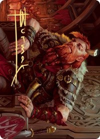 Arni Brokenbrow Art Card (Gold-Stamped Signature) [Kaldheim Art Series] | Good Games Cannington