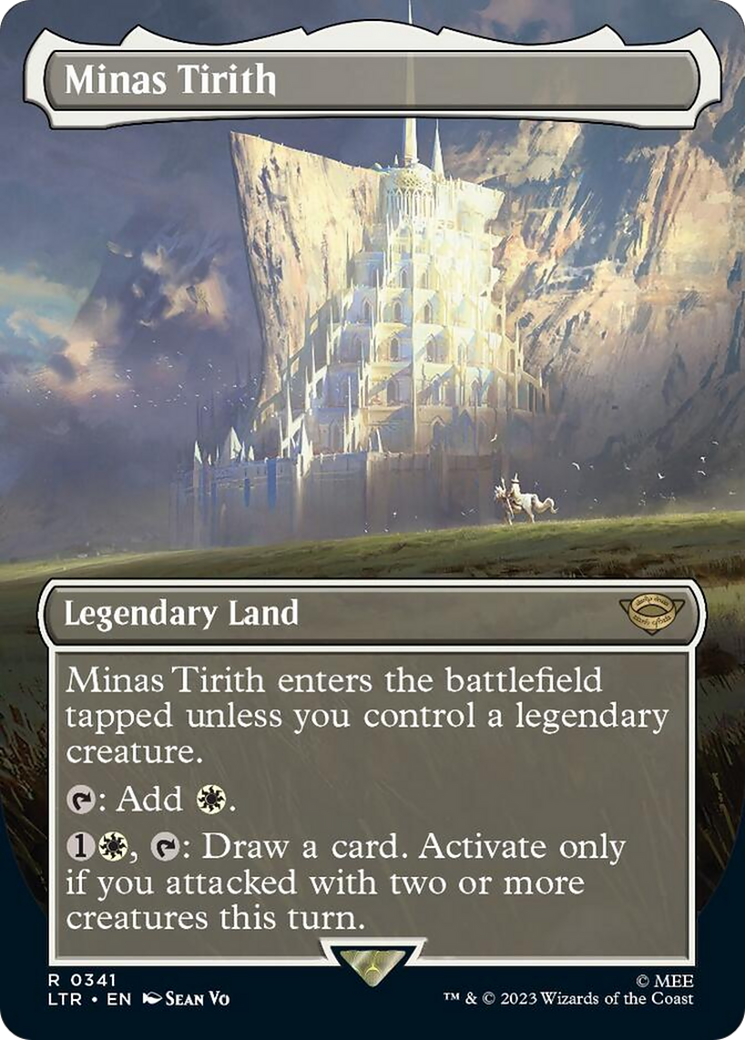 Minas Tirith (Borderless Alternate Art) (341) [The Lord of the Rings: Tales of Middle-Earth] | Good Games Cannington