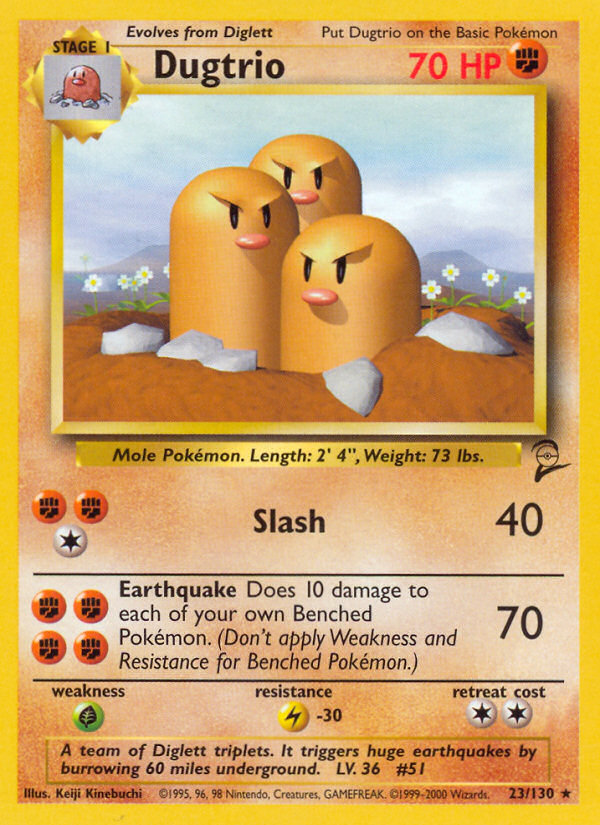 Dugtrio (23/130) [Base Set 2] | Good Games Cannington