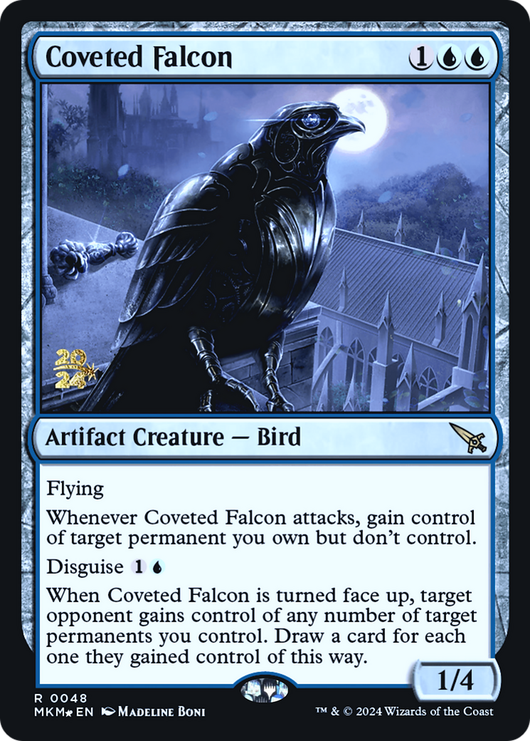 Coveted Falcon [Murders at Karlov Manor Prerelease Promos] | Good Games Cannington