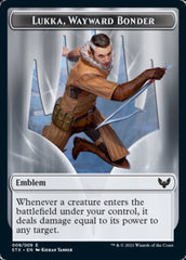 Fractal // Lukka, Wayward Bonder Emblem Double-Sided Token [Strixhaven: School of Mages Tokens] | Good Games Cannington