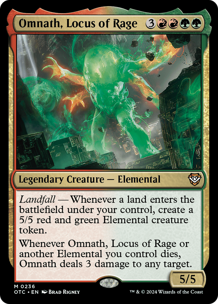 Omnath, Locus of Rage [Outlaws of Thunder Junction Commander] | Good Games Cannington