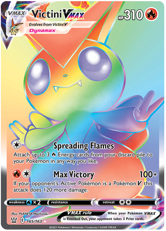 Victini VMAX (165/163) [Sword & Shield: Battle Styles] | Good Games Cannington