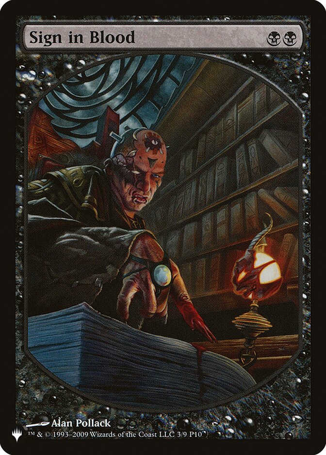 Sign in Blood [The List] | Good Games Cannington