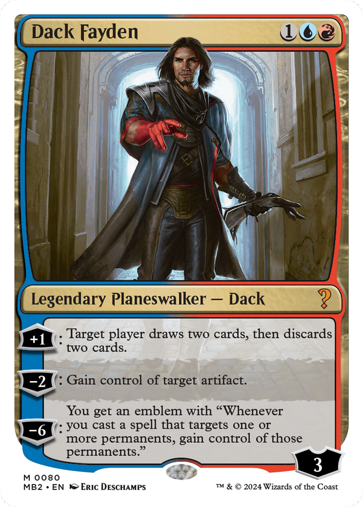 Dack Fayden (White Border) [Mystery Booster 2] | Good Games Cannington