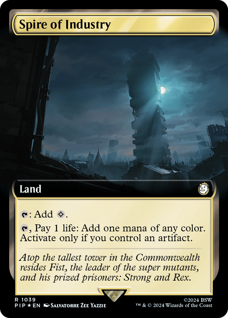 Spire of Industry (Extended Art) (Surge Foil) [Fallout] | Good Games Cannington