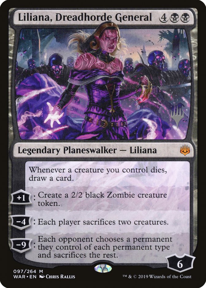 Liliana, Dreadhorde General (Promo Pack) [War of the Spark Promos] | Good Games Cannington