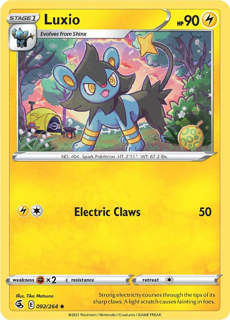 Luxio (092/264) [Sword & Shield: Fusion Strike] | Good Games Cannington