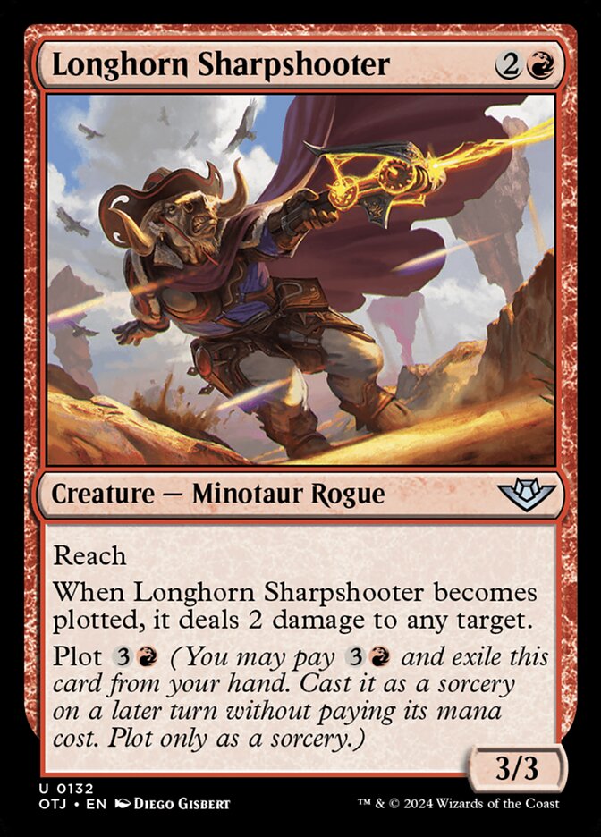 Longhorn Sharpshooter 132 (Outlaws of Thunder Junction)  | Good Games Cannington
