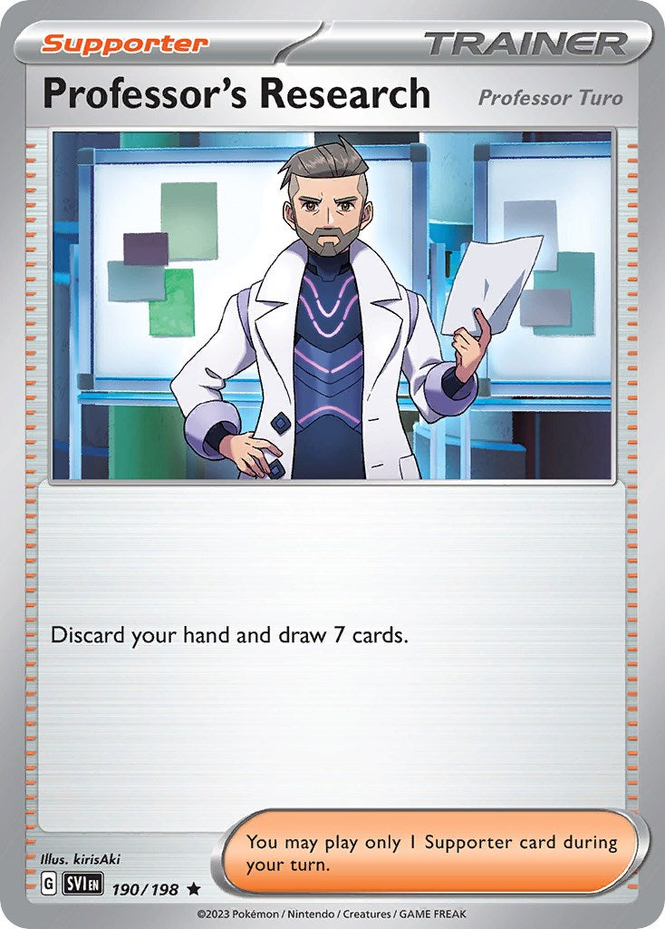 Professor's Research (190/198) (Theme Deck Exclusive) [Scarlet & Violet: Base Set] | Good Games Cannington